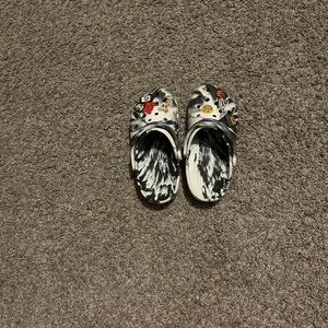 Kids Graphic Black and White Slippers